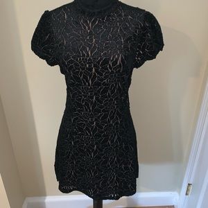 Free people velvet mini dress